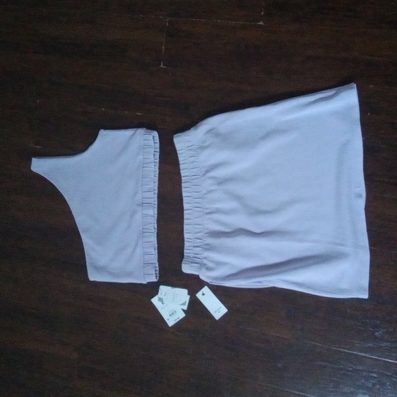 NWT Free Assembly Girls Lilac Asymmetrical Tank Top and Skirt Set Size 14 - Picture 3 of 8